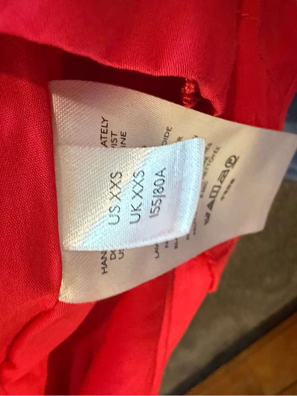 Maeve Anthropologie Cotton Blend Red Puff-Sleeve Button-Front Dress Size XXS - Picture 8 of 9